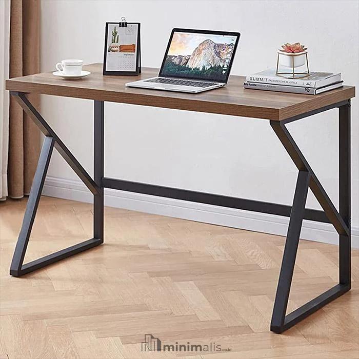Meja Kerja Industrial Rustic